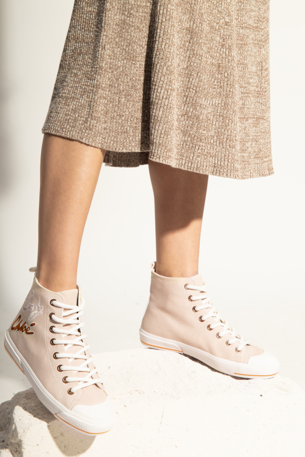 See by Chloe Aryana ハイカット スニーカー See By Chloé Women's Aryana Navy High Top Sneakers & Trainers